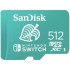 Tarjeta de Memoria SanDisk Nintendo Switch 512GB microSD XC UHS-I/ Clase 10/ 100MBs