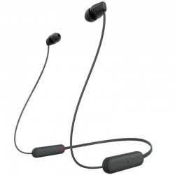 Auriculares Inalámbricos Intrauditivos Sony WI-C100/ con Micrófono/ Bluetooth/ Negros
