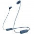 Auriculares Inalámbricos Intrauditivos Sony WI-C100/ con Micrófono/ Bluetooth/ Azules