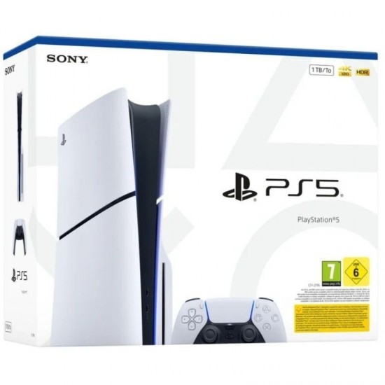 Consola sony playstation 5 - ps5 slim estándar 1tb/ incluye mando dual sense y juego preinstalado astro's playroom/ chassis e