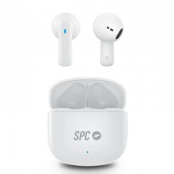Auriculares Bluetooth SPC Zion 2 Play con estuche de carga/ Autonomía 7h/ Blancos