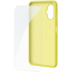 Funda Silicona + Protector de Pantalla de Cristal Templado SPC Wuum One Protection Pack 4354Y/ Compatible con SPC Wuum One/ Amarilla Funda Silicona + Protector de Pantalla de Cristal Templado SPC Wuum One Protection Pack 4354Y/ Compatible con SPC Wuum One/ Amarilla