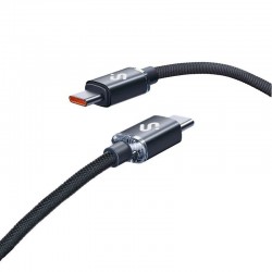 Cable USB 2.0 Tipo-C Subblim Optimus/ USB Tipo-C Macho - USB Tipo-C Macho/ Hasta 60W/ 480Mbps/ 1m/ Negro Cable USB 2.0 Tipo-C Subblim Optimus/ USB Tipo-C Macho - USB Tipo-C Macho/ Hasta 60W/ 480Mbps/ 1m/ Negro