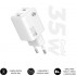 Cargador de Pared GaN Subblim 35W Charger USB C+C/ 2xUSB Tipo-C/ 35W