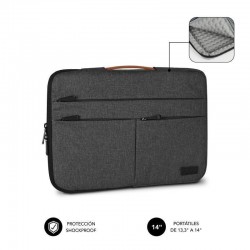 Funda Subblim Air Padding 360 Sleeve para Portátiles hasta 14'/ Gris Oscuro Funda Subblim Air Padding 360 Sleeve para Portátiles hasta 14'/ Gris Oscuro