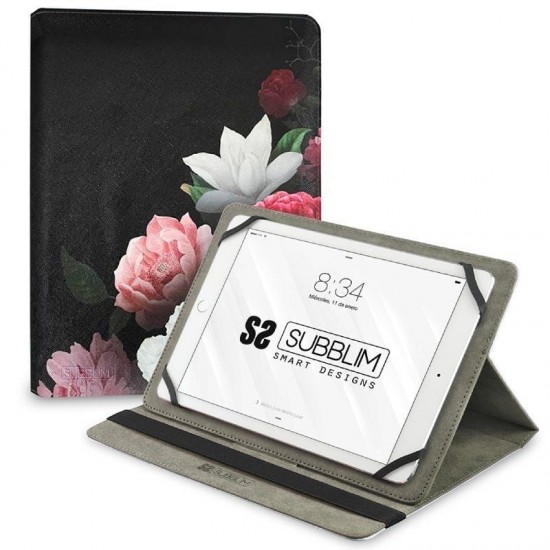 Funda subblim trendy case rosas para tablet de 9.6'-11'