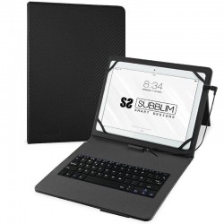 Funda con Teclado Subblim Keytab Pro USB para Tablets de 10.1'-11'/ Negra Funda con Teclado Subblim Keytab Pro USB para Tablets de 10.1'-11'/ Negra