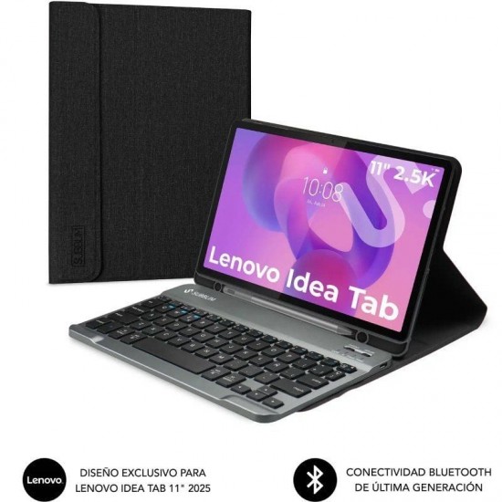 Funda con teclado subblim keytab pro bt lenovo idea tab 11' 2025/ negra