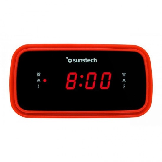 Despertador sunstech frd60rd/ radio fm