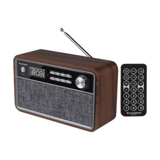 Radio vintage sunstech rpbt500/ madera Radio vintage sunstech rpbt500/ madera