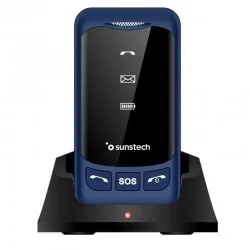 Teléfono Móvil Sunstech CELT25BL para Personas Mayores/ Azul Teléfono Móvil Sunstech CELT25BL para Personas Mayores/ Azul