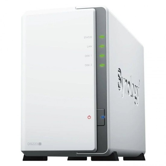 Nas synology diskstation ds223j/ 2 bahías 3.5'- 2.5'/ 1gb ddr4/ formato torre Nas synology diskstation ds223j/ 2 bahías 3.5'- 2.5'/ 1gb ddr4/ formato torre