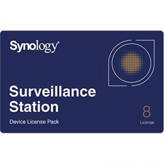 Licencia física synology surveillance device license pack/ 8 dispositivos Licencia física synology surveillance device license pack/ 8 dispositivos