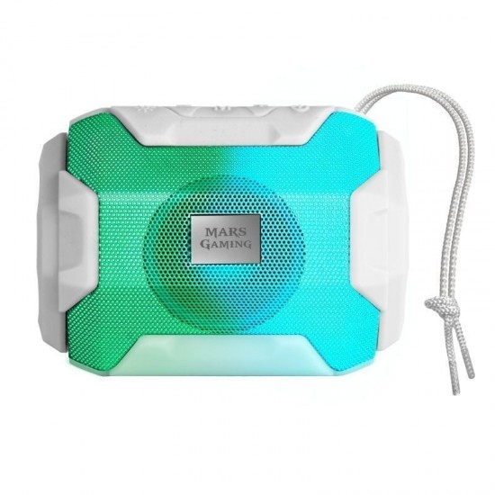 Altavoz con bluetooth mars gaming msbaxw/ 10w/ 1.0/ blanco Altavoz con bluetooth mars gaming msbaxw/ 10w/ 1.0/ blanco
