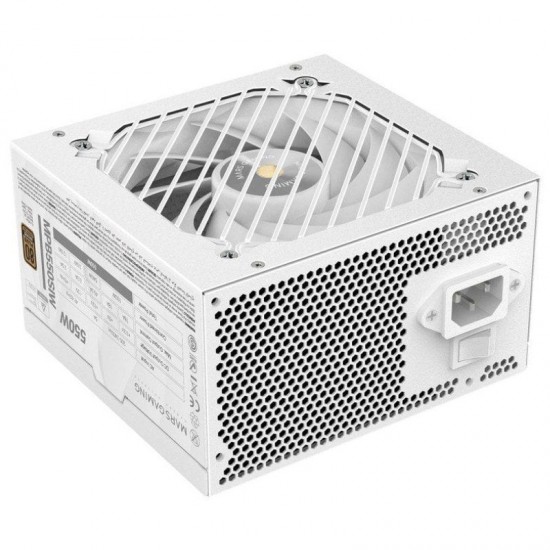 Fuente de alimentación mars gaming mpb550si/ 550w/ ventilador 12cm/ 80 plus bronze/ blanca