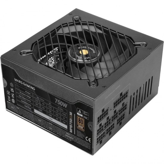 Fuente de alimentación mars gaming mpb750sim/ 750w/ ventilador 14cm/ 80 plus bronze
