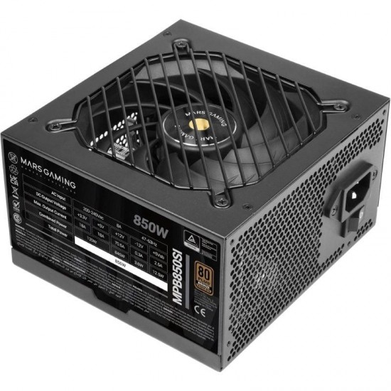 Fuente de alimentación mars gaming mpb850si/ 850w/ ventilador 12cm/ 80 plus bronze Fuente de alimentación mars gaming mpb850si/ 850w/ ventilador 12cm/ 80 plus bronze
