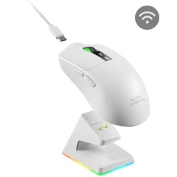 Ratón Gaming Inalámbrico Mars Gaming MMW-Elite/ Batería Recargable/ Hasta 20000 DPI/ Blanco Ratón Gaming Inalámbrico Mars Gaming MMW-Elite/ Batería Recargable/ Hasta 20000 DPI/ Blanco
