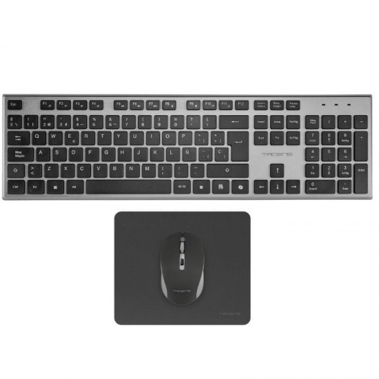 Pack gaming tacens zenith/ teclado inalámbrico + ratón inalámbrico + alfombrilla