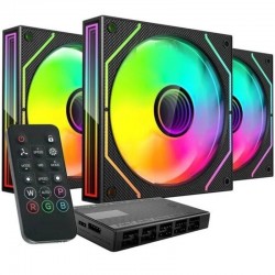 Pack 3 Ventiladores Mars Gaming MF-3DPROKIT/ 12cm + HUB + Mando a Distancia/ ARGB Pack 3 Ventiladores Mars Gaming MF-3DPROKIT/ 12cm + HUB + Mando a Distancia/ ARGB