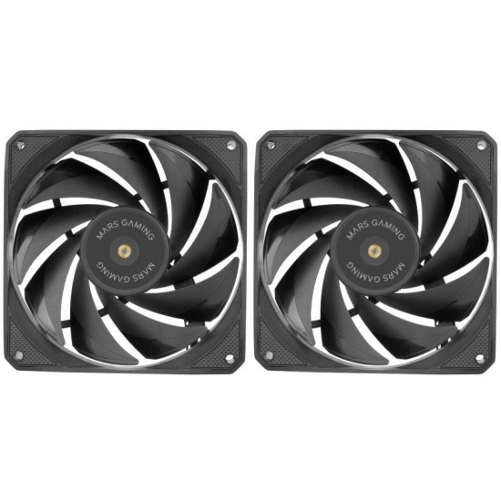 Pack 2 ventiladores mars gaming mf-nclx2/ 12cm