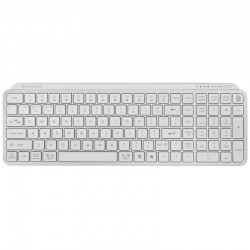 Teclado Compacto Inalámbrico por Bluetooth Mars Gaming MK-SILENKEYS/ Blanco