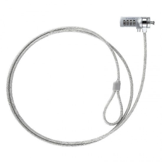 Cable de seguridad para portátiles tooq tqclkc0015/ 1.5m