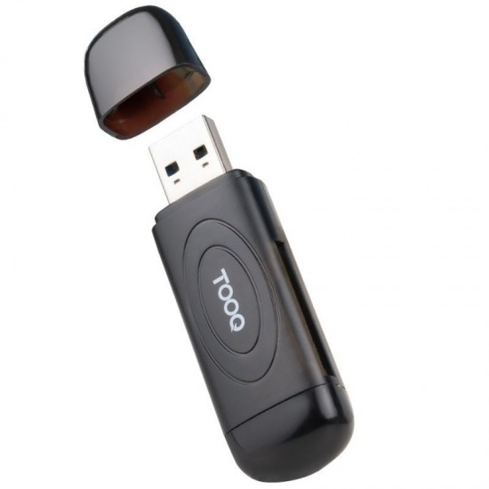Lector de tarjetas externo tooq tqr-3002b/ usb 3.0