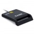 Lector de DNI TooQ TQR-210B/ USB 2.0/ Negro