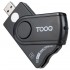Lector de DNI, Tarjetas Inteligentes, SD y MicroSD TooQ TQR-3012B/ USB 2.0/ Negro
