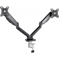 Soporte de Mesa para 2 Monitores TooQ DB5132TNR-B/ Giratorio/ Inclinable/ hasta 9kg