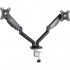 Soporte de Mesa para 2 Monitores TooQ DB5132TNR-B/ Giratorio/ Inclinable/ hasta 9kg