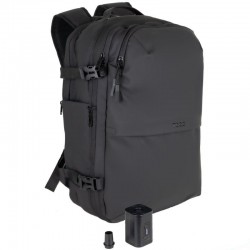 Mochila TooQ TQBP-V101-BK/ Capacidad 30-55L/ Negra/ Incluye Bomba de Aire