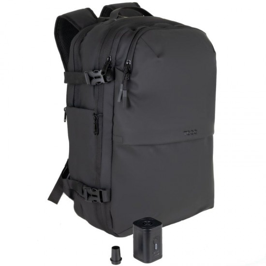 Mochila tooq tqbp-v101-bk/ capacidad 30-55l/ negra/ incluye bomba de aire