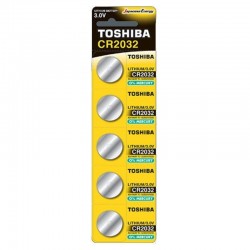 Pack de 5 Pilas de Botón Toshiba CR2032/ 3V