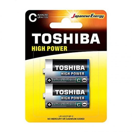 Pack de 2 pilas c 2 toshiba lr14/ 1.5v/ alcalinas Pack de 2 pilas c 2 toshiba lr14/ 1.5v/ alcalinas