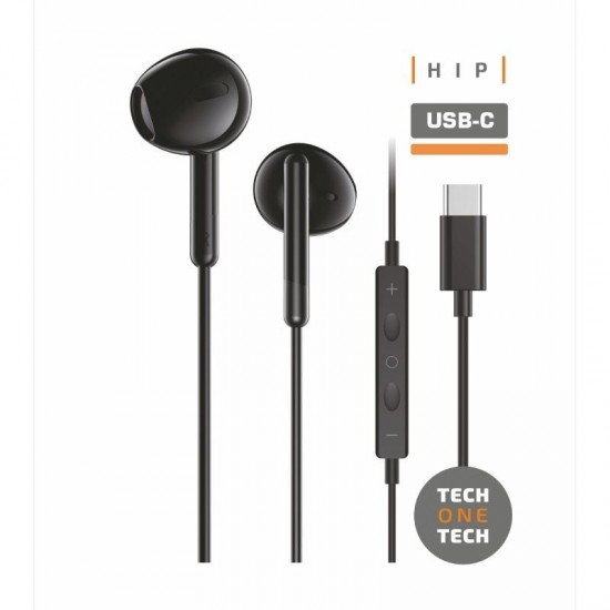 Auriculares intrauditivos tech one tech eartech tec1302/ con micrófono/ usb tipo-c/ negros Auriculares intrauditivos tech one tech eartech tec1302/ con micrófono/ usb tipo-c/ negros