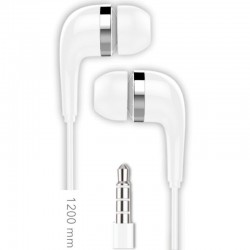 Auriculares Intrauditivos Tech One TEC2905/ con Micrófono/ Jack 3.5/ Blancos