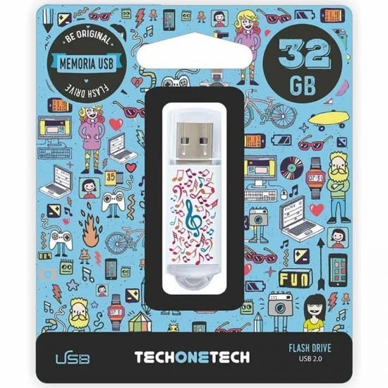 Pendrive 32gb tech one tech music dream usb 2.0 Pendrive 32gb tech one tech music dream usb 2.0