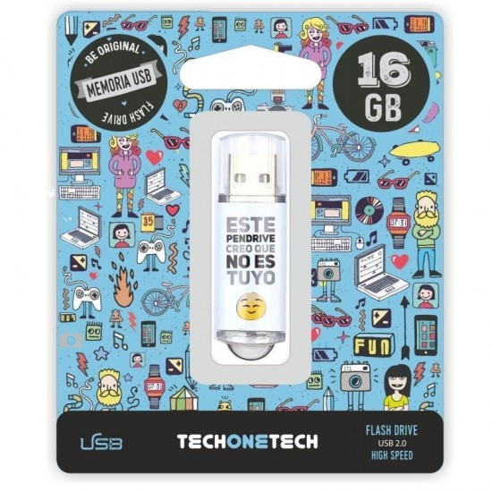 Pendrive 16gb tech one tech no es tuyo usb 2.0 Pendrive 16gb tech one tech no es tuyo usb 2.0