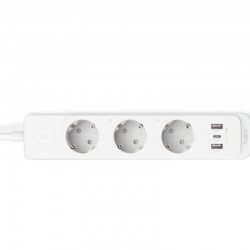 Regleta Inteligente TP-Link Tapo P300/ 3 Tomas de corriente/ 2 USB Tipo-A/ 1 USB Tipo-C/ WiFi/ Blanca
