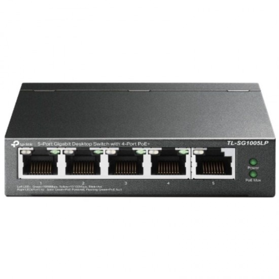 Switch tp-link tl-sg1005lp 5 puertos/ rj-45 10/100/1000/ poe Switch tp-link tl-sg1005lp 5 puertos/ rj-45 10/100/1000/ poe