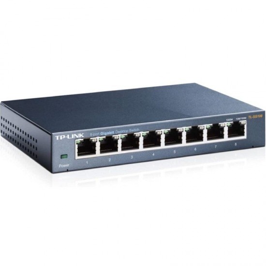 Switch tp-link tl-sg108 v3.0 8 puertos/ rj-45 10/100/1000