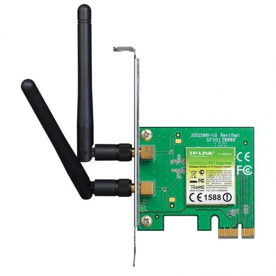 Tarjeta de red inalámbrica-pci express tp-link tl-wn881nd/ 300mbps/ 2.4ghz
