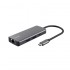 Docking USB Tipo-C Trust Dalyx/ 2xUSB/ 2xUSB Tipo-C/ 1xHDMI 4K/ 1xRJ45/ Gris