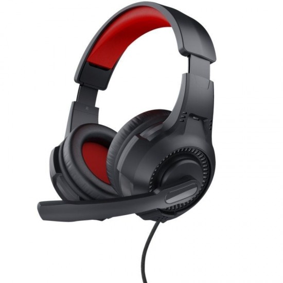Auriculares gaming con micrófono trust gaming 24785/ jack 3.5/ rojos y negros