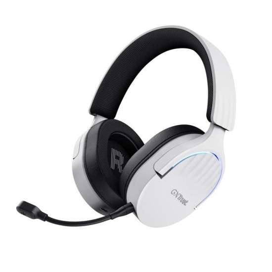 Auriculares gaming inalámbricos con micrófono trust gaming gxt 491 fayzo/ bluetooth/ jack 3.5/ blancos