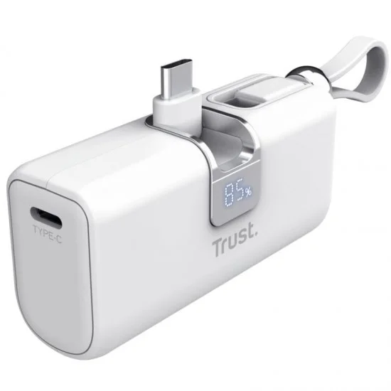 Powerbank 5000mah trust pacto 26105/ 18w/ blanca