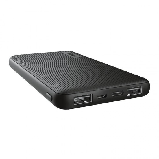 Powerbank 10000mah trust primo eco/ 15w/ negra