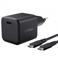 Cargador de Pared GaN Trust Gaming GXT 1258 Switch 2/ 1xUSB Tipo-C/ Incluye Cable USB Tipo-C/ 65W